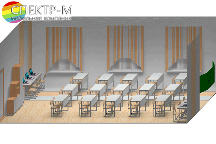 Индастриал: новый стиль учебной мебели от компании СПЕКТР-М