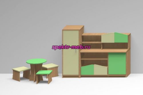 Комплект игровой мебели для девочек №6, КИМ№6Д