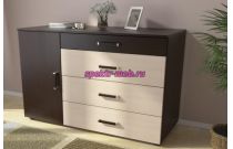 Вега К-02 Комод 4 ящ.+1 ств.