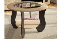 Стол журнальный №1 ( с круглым стеклом )