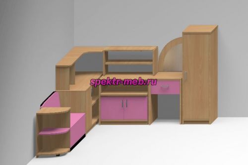 Комплект игровой мебели для девочек №8, КИМ№8Д