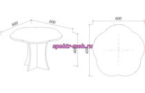 Игровая мебель, 5 предметов набор стола и стульев для кукол, КИМ№2