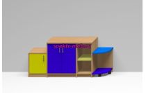 Игровая мебель ТУМБА многоуровневая, КИМ№2
