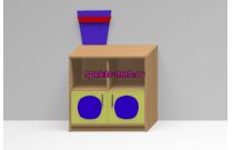 Игровая мебель ТУМБА Паровоз, КИМ№2