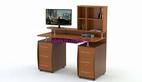 Компьютерный стол КС-12М 2Я Дрофа с надстройкой КН-12