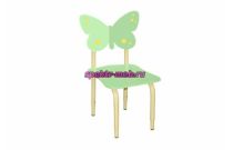 Стул детский, регулируемый на металлокаркасе, БАБОЧКА 6, краска МДФ