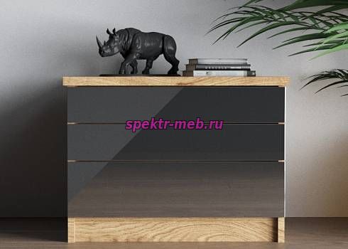 Комод Шайн 2 глянцевый