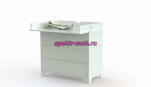 Комод - пеленатор Тач-Лач белый