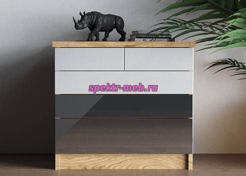 Комод Шайн 5 глянцевый