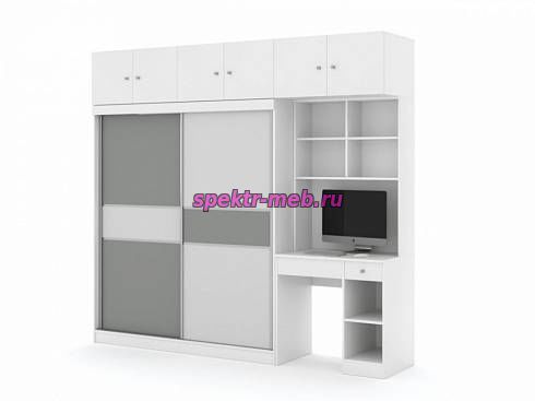 Шкаф-купе со столом Вавилон 3