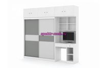 Шкаф-купе со столом Вавилон 3