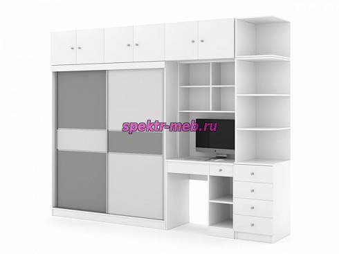 Шкаф-купе со столом Вавилон 6