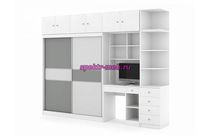 Шкаф-купе со столом Вавилон 6