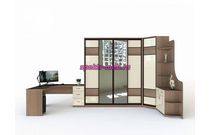 Стенка со столом угловая Нью-1