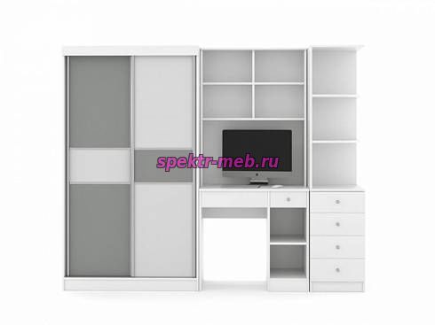 Шкаф-купе со столом Вавилон 4