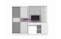 Шкаф-купе со столом Вавилон 4