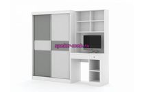 Шкаф-купе со столом Вавилон 1