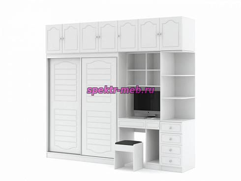 Шкаф-купе со столом Октава 2