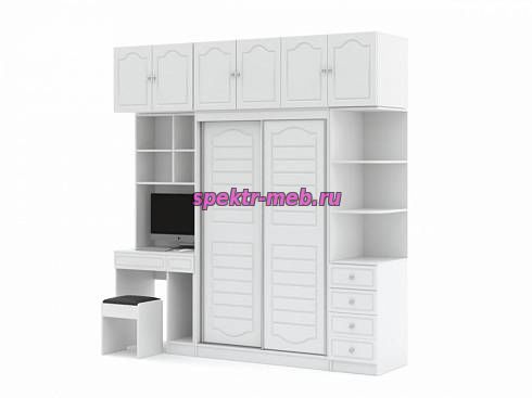Шкаф-купе со столом Октава 3