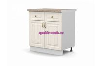 Тумба напольная 2 ящика и двери Виктория