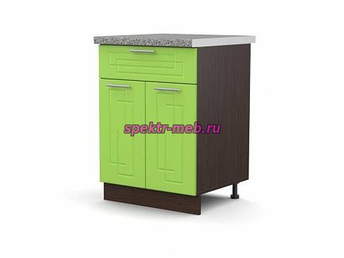 Шкаф нижний с 2-мя дверцами и ящиком Мега