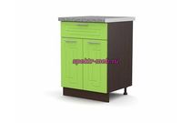 Шкаф нижний с 2-мя дверцами и ящиком Мега