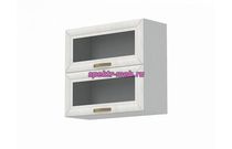 Шкаф антресольный 2 двери со стеклом Агава