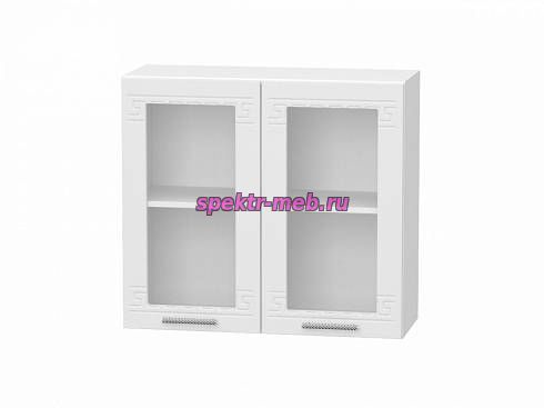Шкаф навесной 2 двери со стеклом Греция