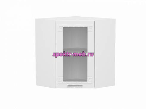 Шкаф навесной угловой со стеклом 590 Греция