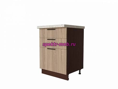 Шкаф нижний с 3-мя ящиками Брауни