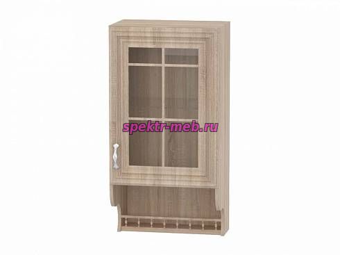 Кухонный шкаф Кантри высокий со стеклом