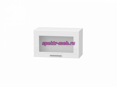 Шкаф навесной под вытяжку со стеклом Греция