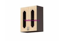 Шкаф верхний с 2-мя остекленными дверцами Настя