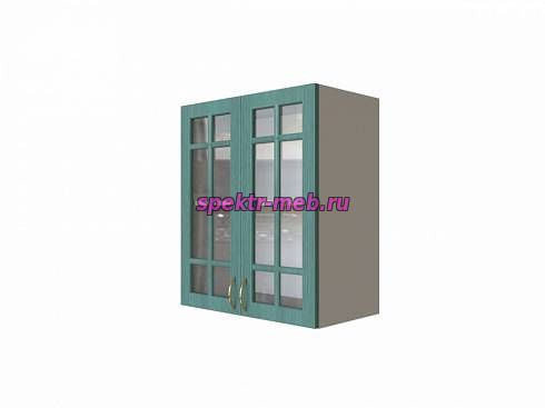 Шкаф верхний 2 двери Гранд со стеклом