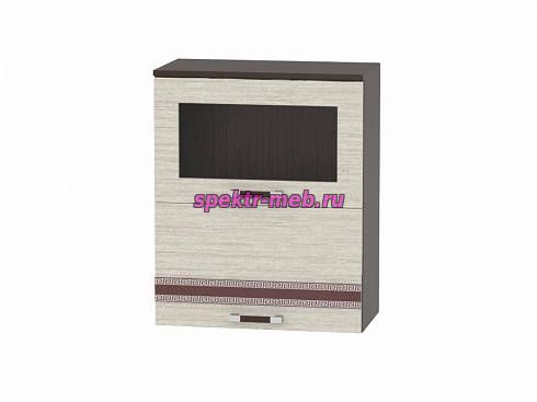 Шкаф Олимпия навесной горизонтальный со стеклом