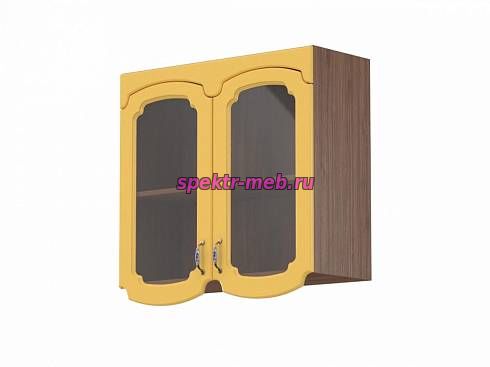 Эмилия шкаф-витрина с полками