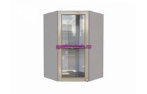 Шкаф верхний угловой остекленный Шарлин