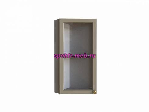 Шкаф верхний торцевой остекленный Шарлин