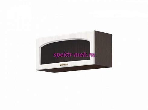 Шкаф навесной под вытяжку со стеклом Верона