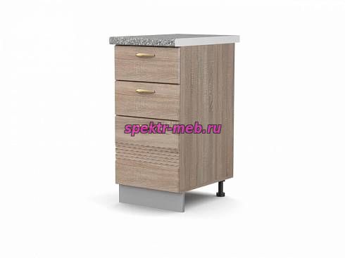 Шкаф напольный Тоскана, 3 ящика