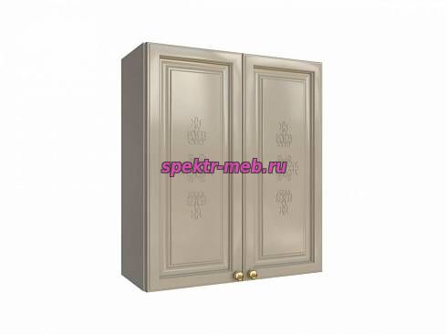 Шкаф верхний с 2-мя дверцами Шарлин с фрезеровкой