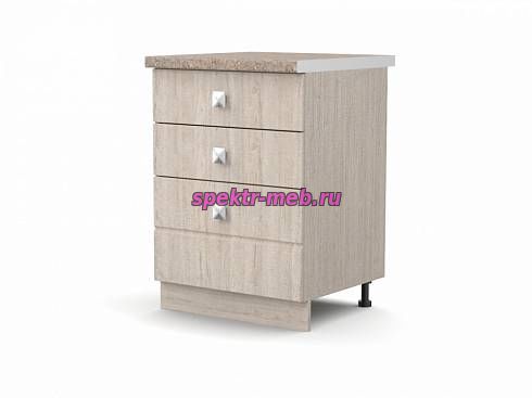 Тумба напольная Квадро 3 ящика