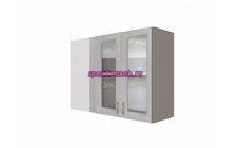 Шкаф верхний угловой приставной стекло Гренада