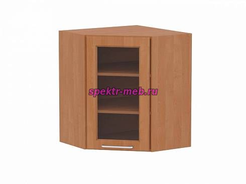 Шкаф верхний витрина угловая Ирен