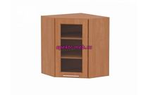 Шкаф верхний витрина угловая Ирен