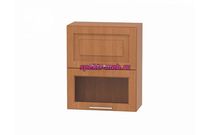 Шкаф газовка двухдверная с витриной Ирен