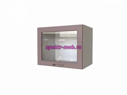 Шкаф верхний высокий Капри горизонтальный стекло