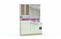 Комплект для ванной комнаты Рикко 4