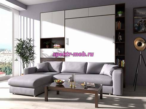 Шкаф-кровать с диваном Фокси Угловой