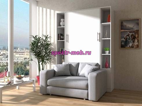 Шкаф-кровать с диваном Мальми 1